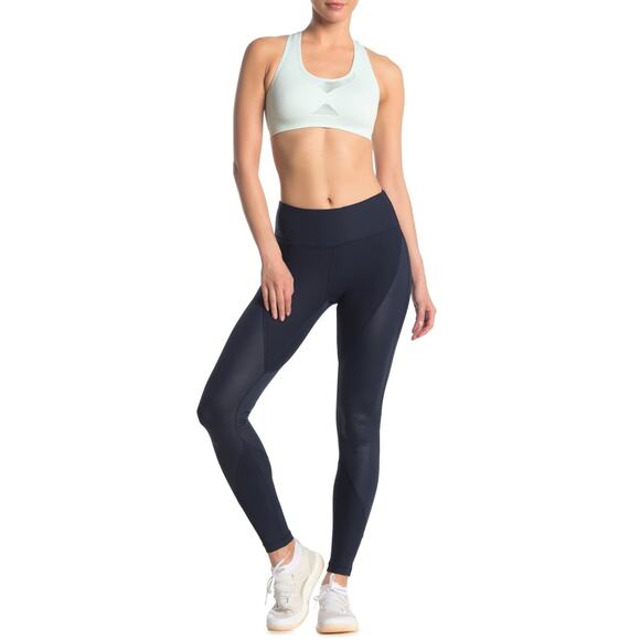 90 Degree by Reflex Prove Them Wrong Colorblock Leggings Navy Small New - Picture 1 of 5